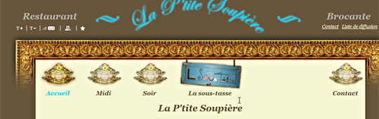 La P'tite Soupière Restaurant Brocante - 69 Lyon - Rhône-Alpes - www.laptitesoupiere.com  (Pack PRÉsence)