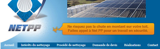 EIRL LAÏLLE NetPP - Nettoyage Panneaux Photovoltaïques - 09800 AUGIREIN - www.nettoyage-panneauxphotovoltaiques.fr